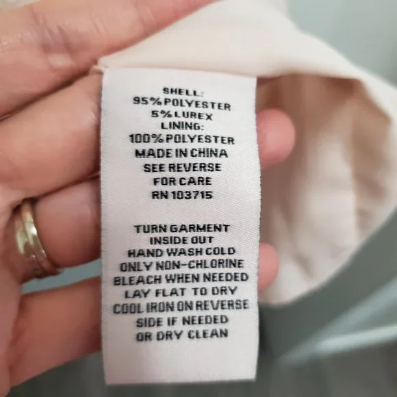 Nanette Lepore Blush Pink Sparkle Chiffon Midi-Length Cocktail Dress NWT - Picture 6 of 15